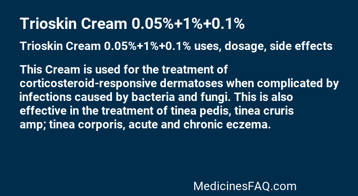 Trioskin Cream 0.05%+1%+0.1%