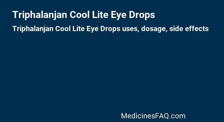 Triphalanjan Cool Lite Eye Drops