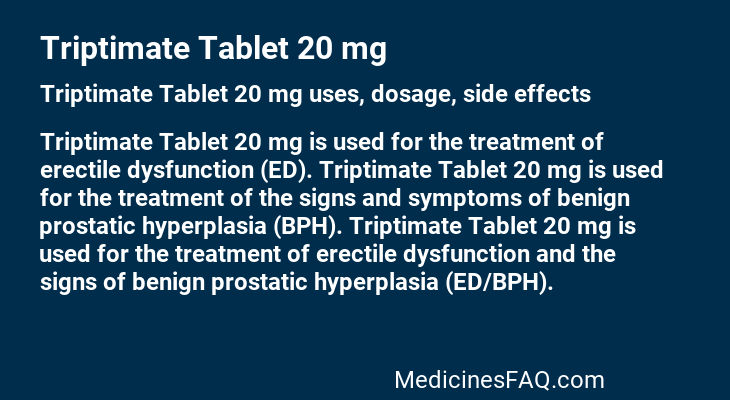 Triptimate Tablet 20 mg