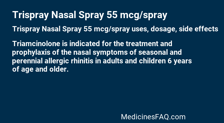 Trispray Nasal Spray 55 mcg/spray