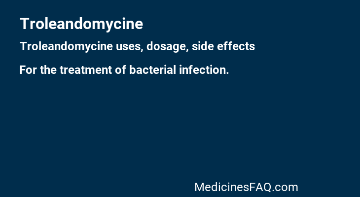 Troleandomycine