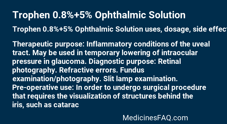 Trophen 0.8%+5% Ophthalmic Solution