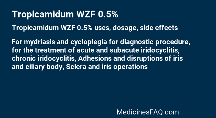 Tropicamidum WZF 0.5%