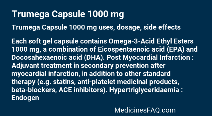 Trumega Capsule 1000 mg
