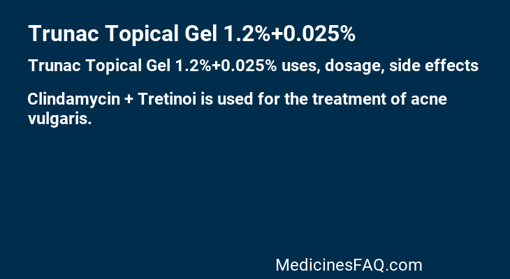 Trunac Topical Gel 1.2%+0.025%