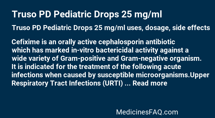 Truso PD Pediatric Drops 25 mg/ml