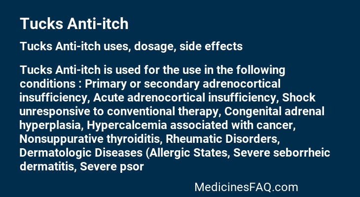 Tucks Anti-itch