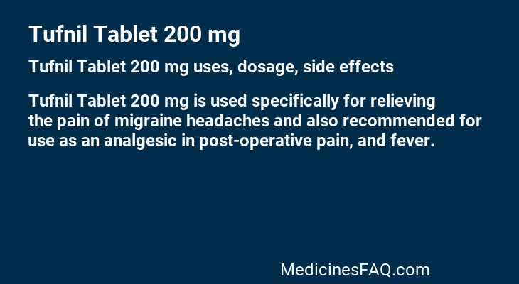 Tufnil Tablet 200 mg
