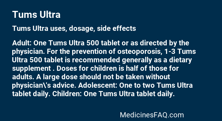 Tums Ultra