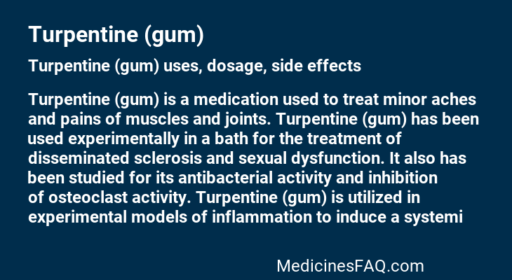 Turpentine (gum)