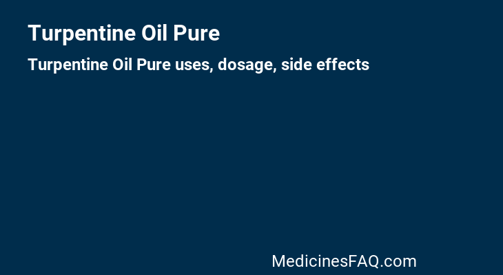 Turpentine Oil Pure