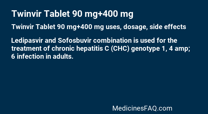 Twinvir Tablet 90 mg+400 mg