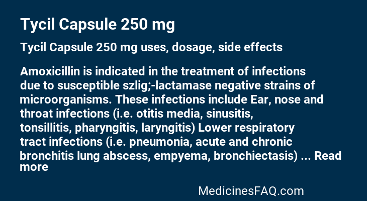 Tycil Capsule 250 mg