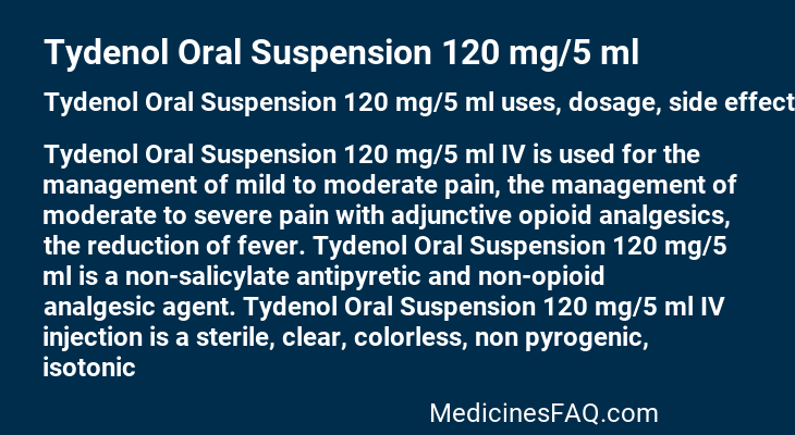 Tydenol Oral Suspension 120 mg/5 ml