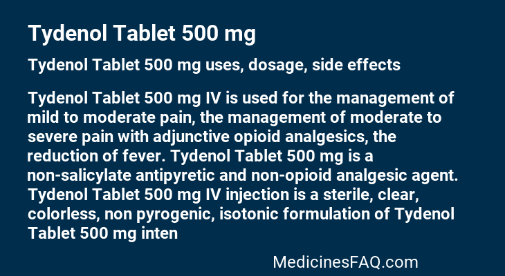 Tydenol Tablet 500 mg