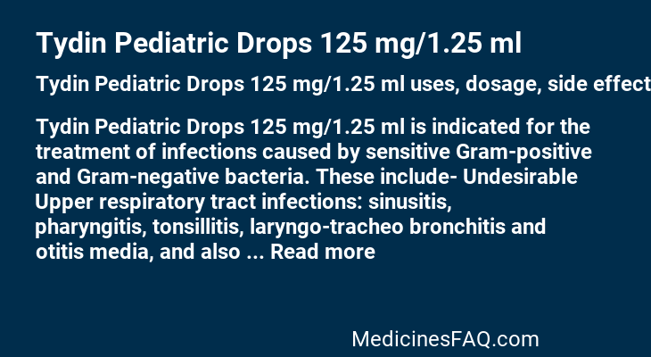 Tydin Pediatric Drops 125 mg/1.25 ml
