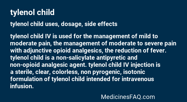 tylenol child