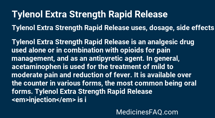 Tylenol Extra Strength Rapid Release