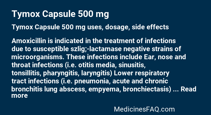 Tymox Capsule 500 mg