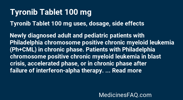 Tyronib Tablet 100 mg
