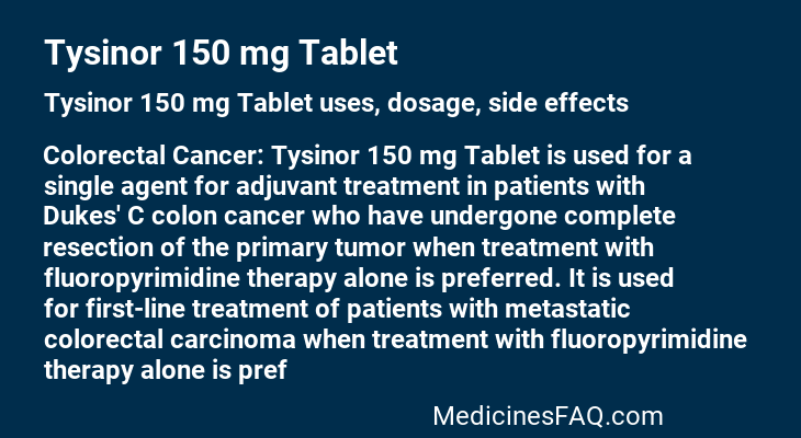 Tysinor 150 mg Tablet