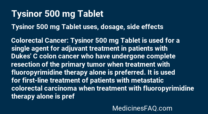 Tysinor 500 mg Tablet