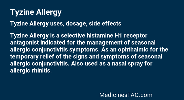 Tyzine Allergy