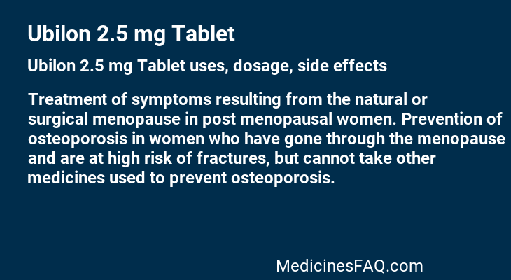 Ubilon 2.5 mg Tablet