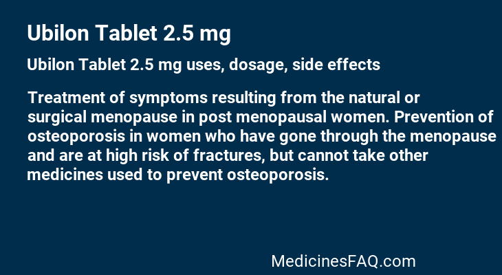 Ubilon Tablet 2.5 mg