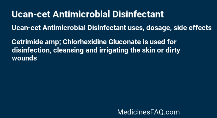 Ucan-cet Antimicrobial Disinfectant