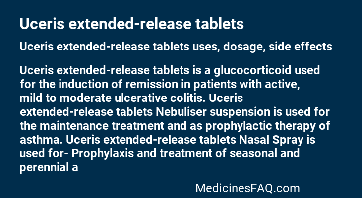 Uceris extended-release tablets