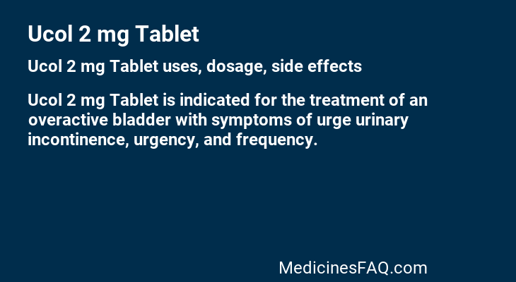 Ucol 2 mg Tablet