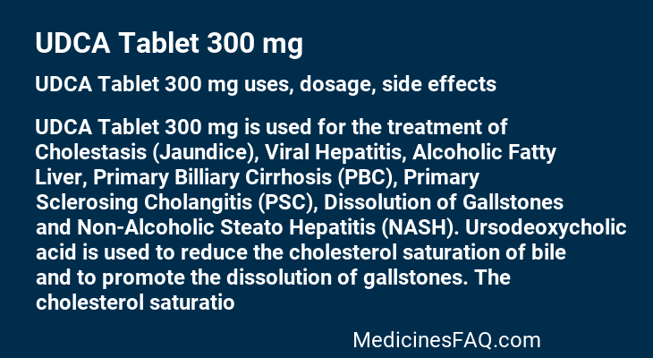 UDCA Tablet 300 mg