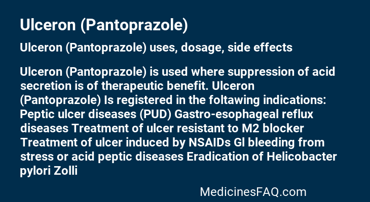 Ulceron (Pantoprazole)