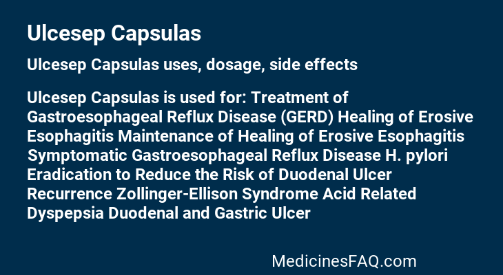 Ulcesep Capsulas