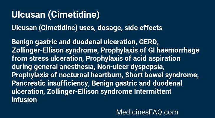 Ulcusan (Cimetidine)