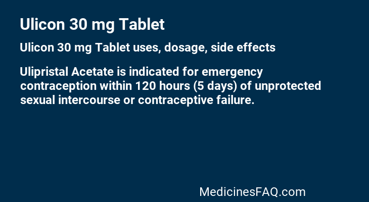 Ulicon 30 mg Tablet