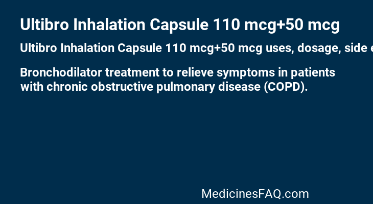 Ultibro Inhalation Capsule 110 mcg+50 mcg