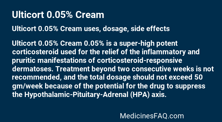 Ulticort 0.05% Cream