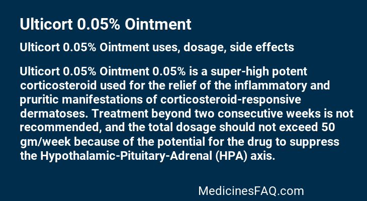 Ulticort 0.05% Ointment