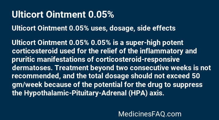 Ulticort Ointment 0.05%