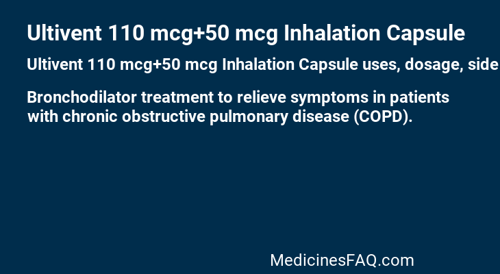 Ultivent 110 mcg+50 mcg Inhalation Capsule