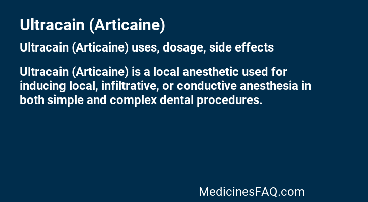 Ultracain (Articaine)