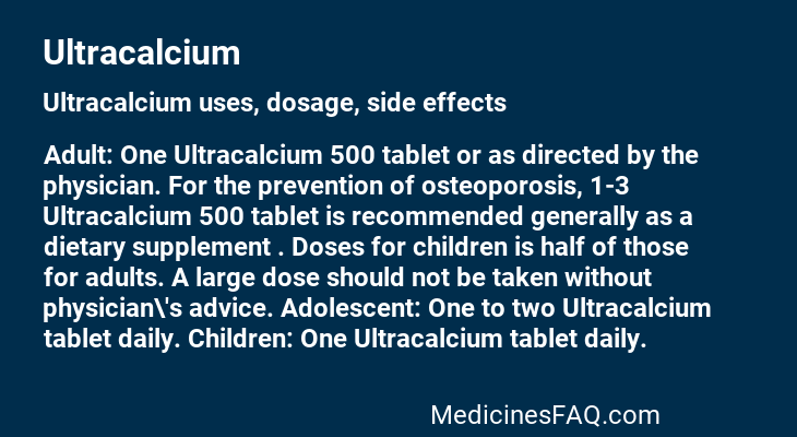 Ultracalcium
