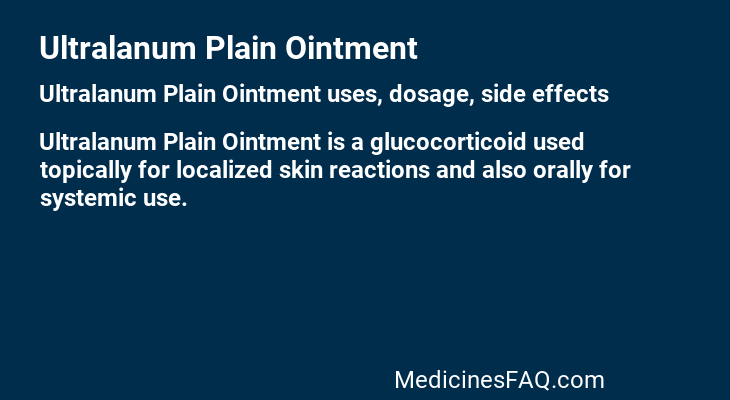 Ultralanum Plain Ointment