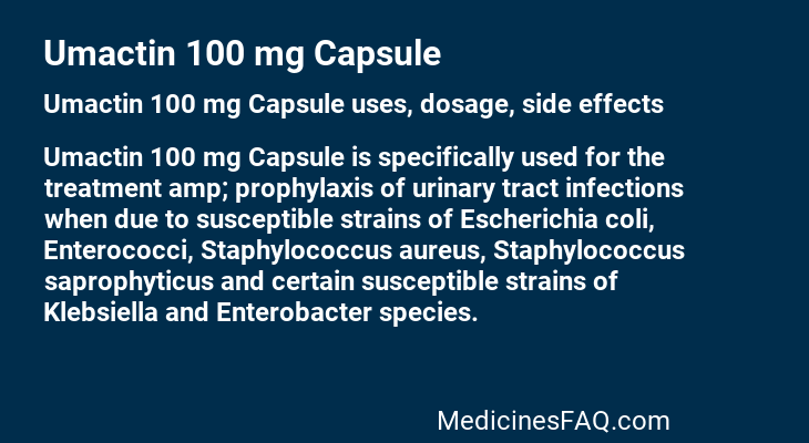 Umactin 100 mg Capsule