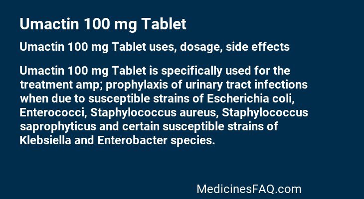 Umactin 100 mg Tablet