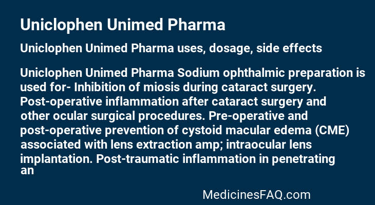 Uniclophen Unimed Pharma