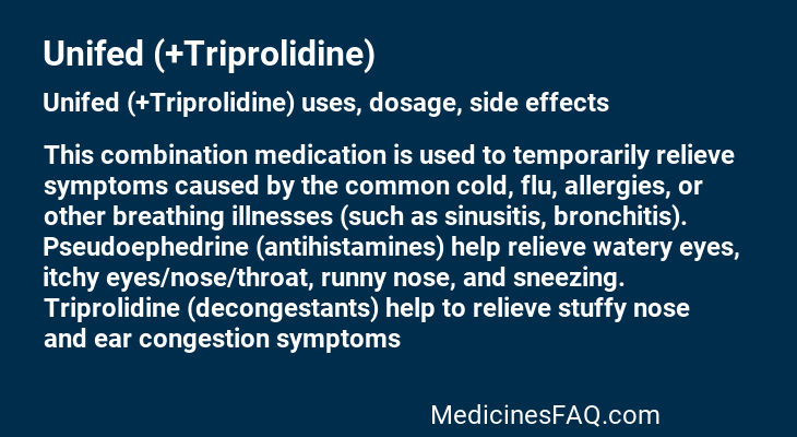 Unifed (+Triprolidine)