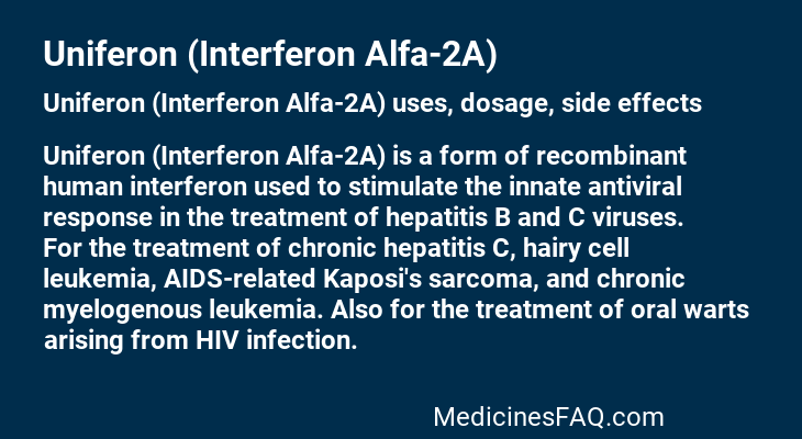 Uniferon (Interferon Alfa-2A)